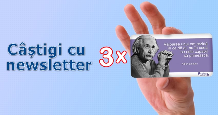 Aboneaza-te la newsletter si castiga