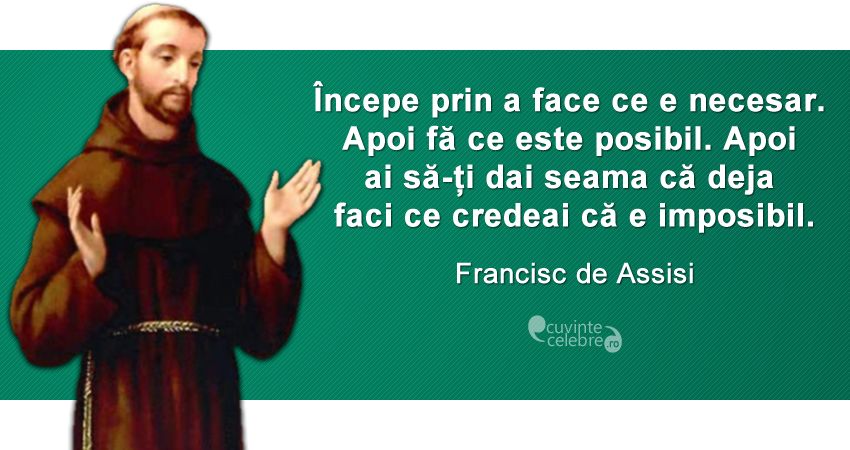 Imagini pentru citate sf francisc de assisi