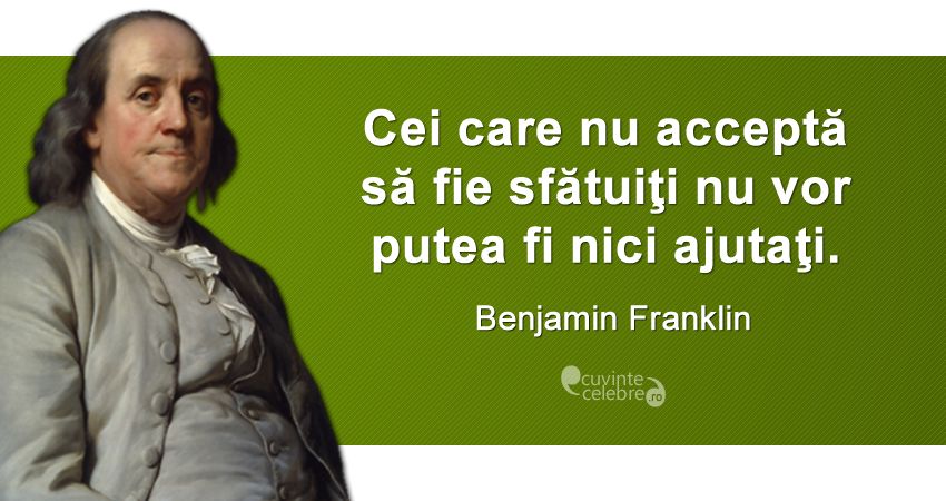 Citat Benjamin Franklin