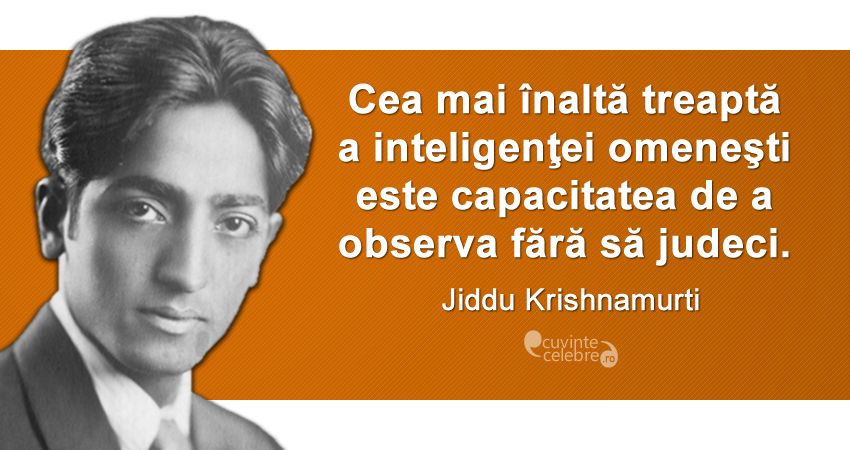 Citat Jiddu Krishnamurti