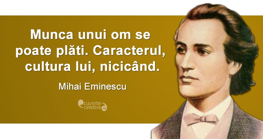De neprețuit, citat de Mihai Eminescu