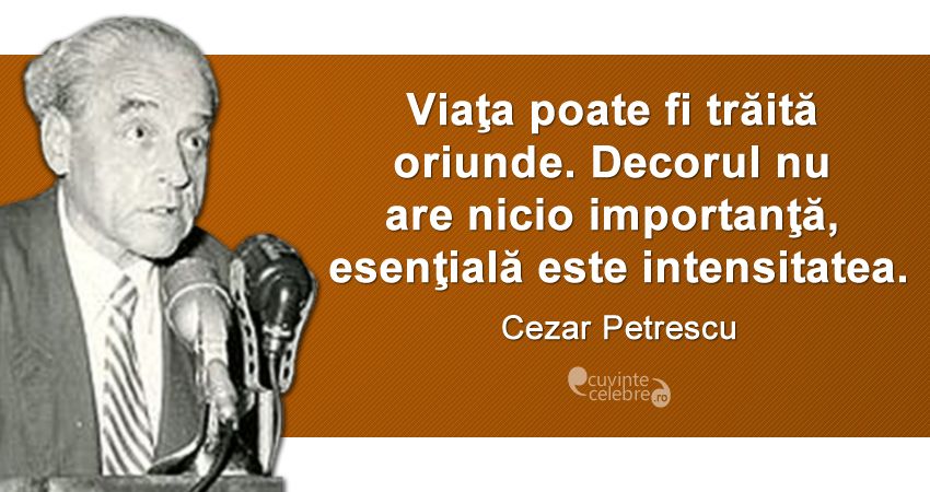 Citat Cezar Petrescu